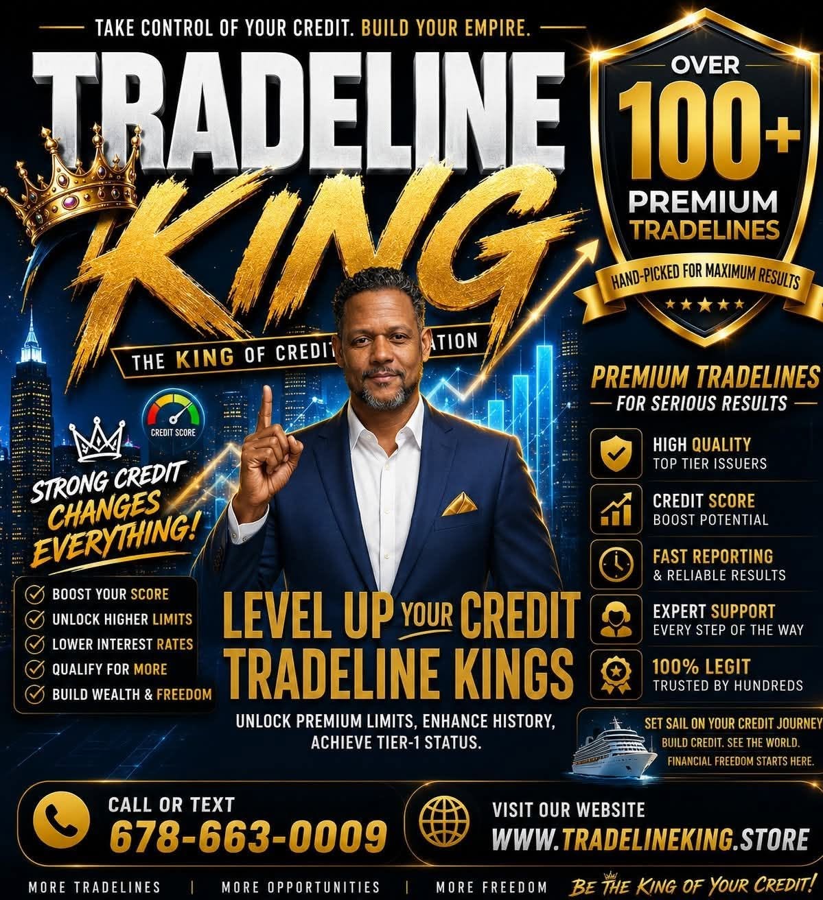 Tradeline King — 100+ Premium Tradelines